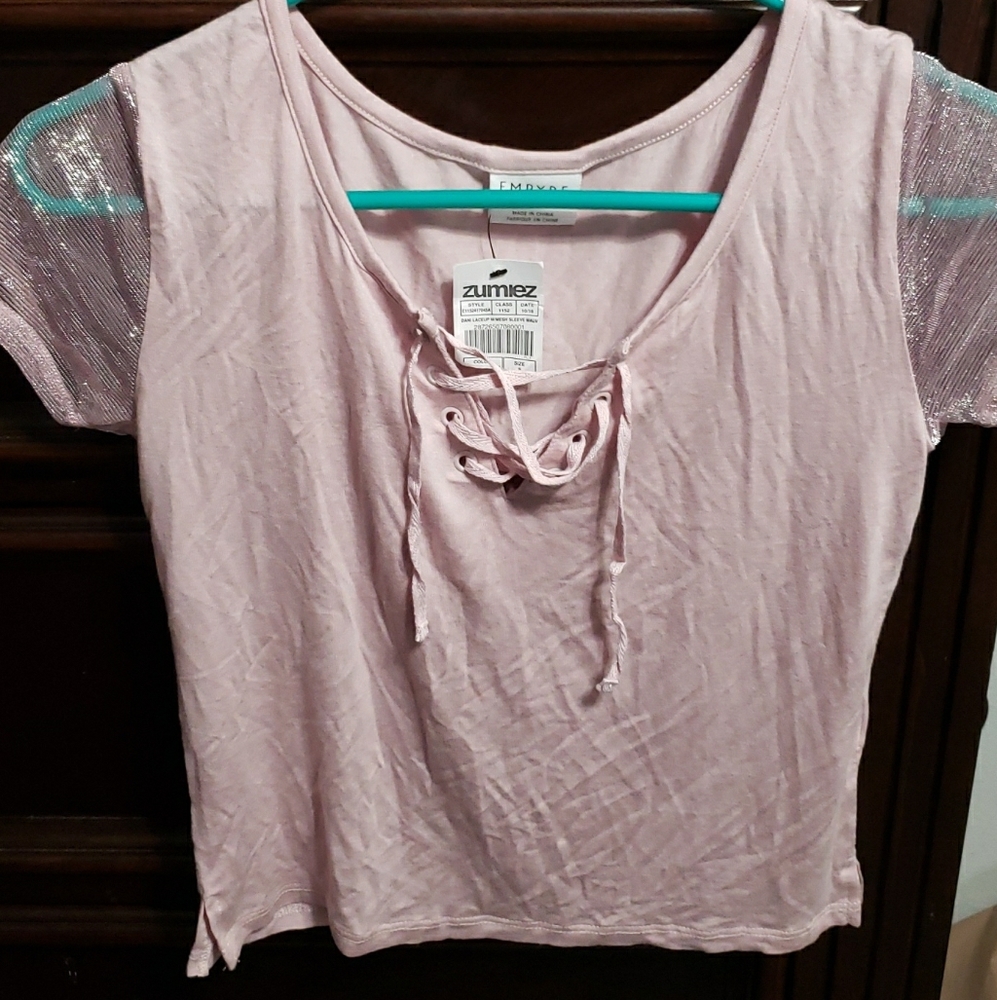 A light pink shirt